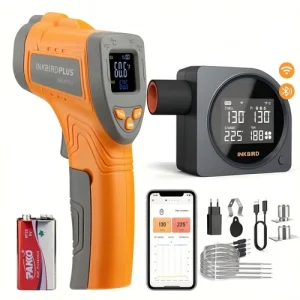 INKBIRD Automatic Smoker Fan Controller WiFi Bluetooth Infrared Thermometer Gun